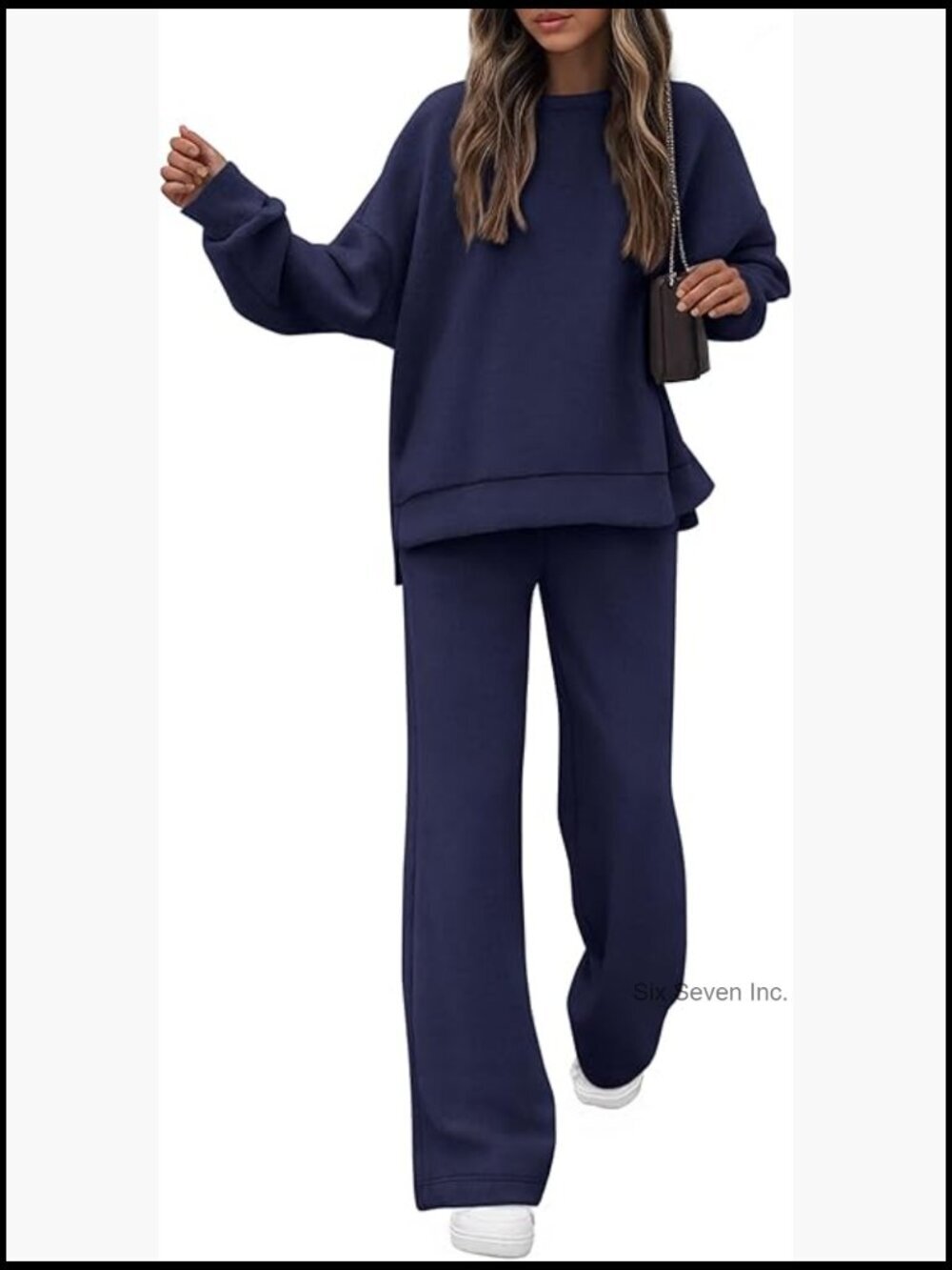 Matching 2 Piece Women's Lounge Set Oversized Sweatshirt & Joggers